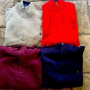 Men’s Quarter Zip Sweaters Polo by Ralph Lauren